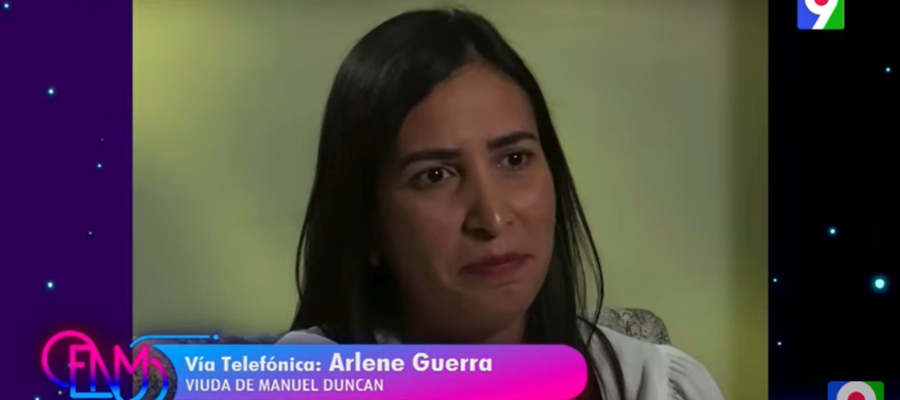 Conversan con Arlene Guerra viuda de Manuel Duncan