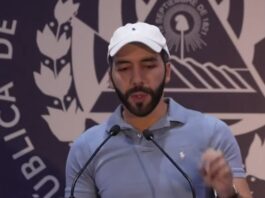 Nayib Bukele celebra su triunfo en El Salvador