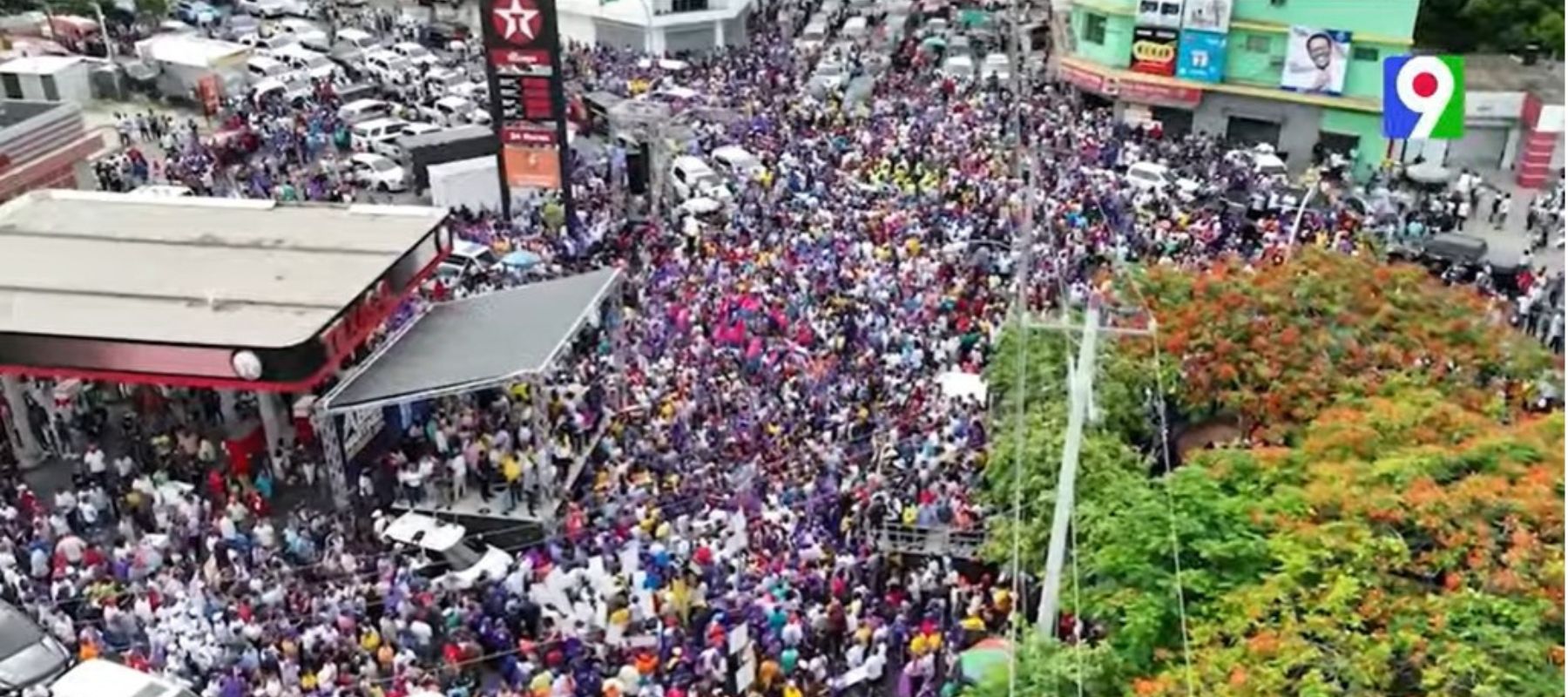 PLD muestra fuerzas en su marcha en Santo Domingo