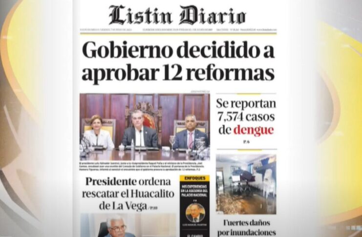 Titulares de prensa dominicana