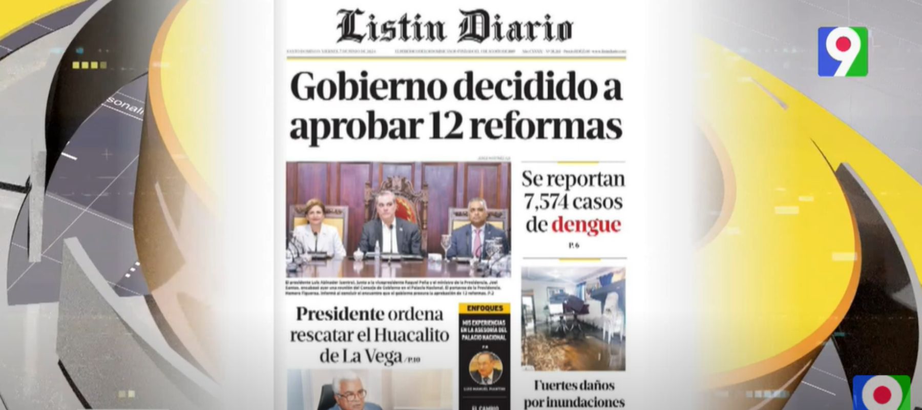 Titulares de prensa dominicana