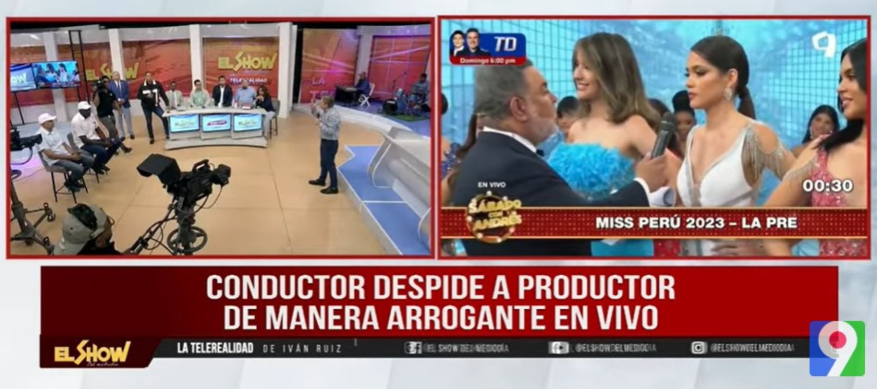 Un conductor que no supo conducir, despide a productor en vivo | EL Show del Mediodía